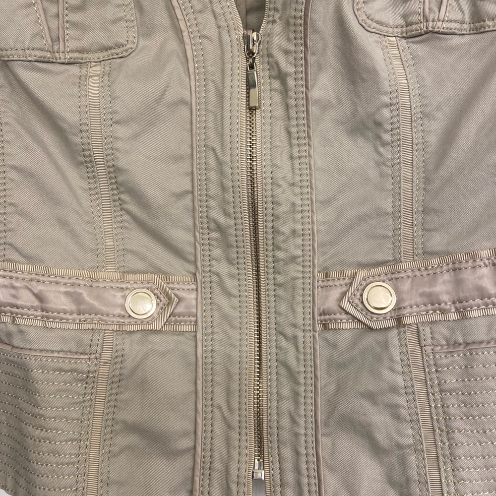 White House Black Market Light Tan Utility Jacket - Picture 4 of 5